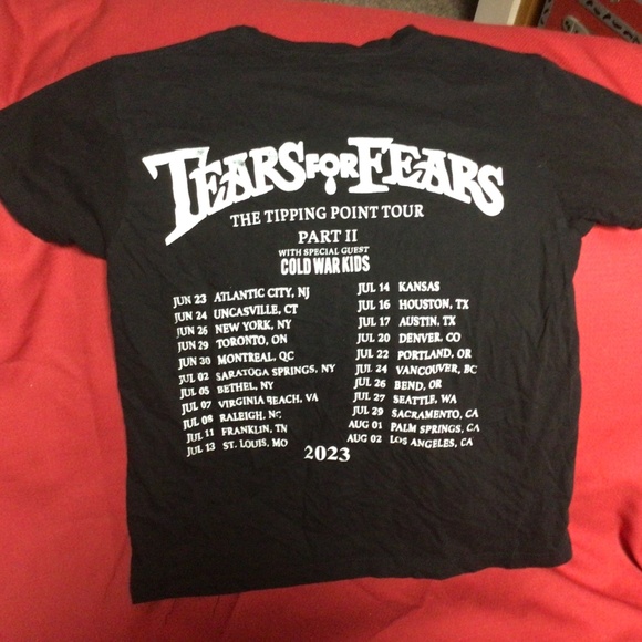 TEARS for FEARS concert tshirt - Picture 2 of 2
